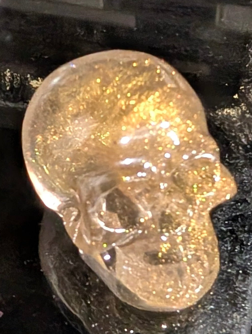 Mini Resin Skull | Handmade Epoxy Décor