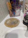 Warm Beige & White Soap Dish