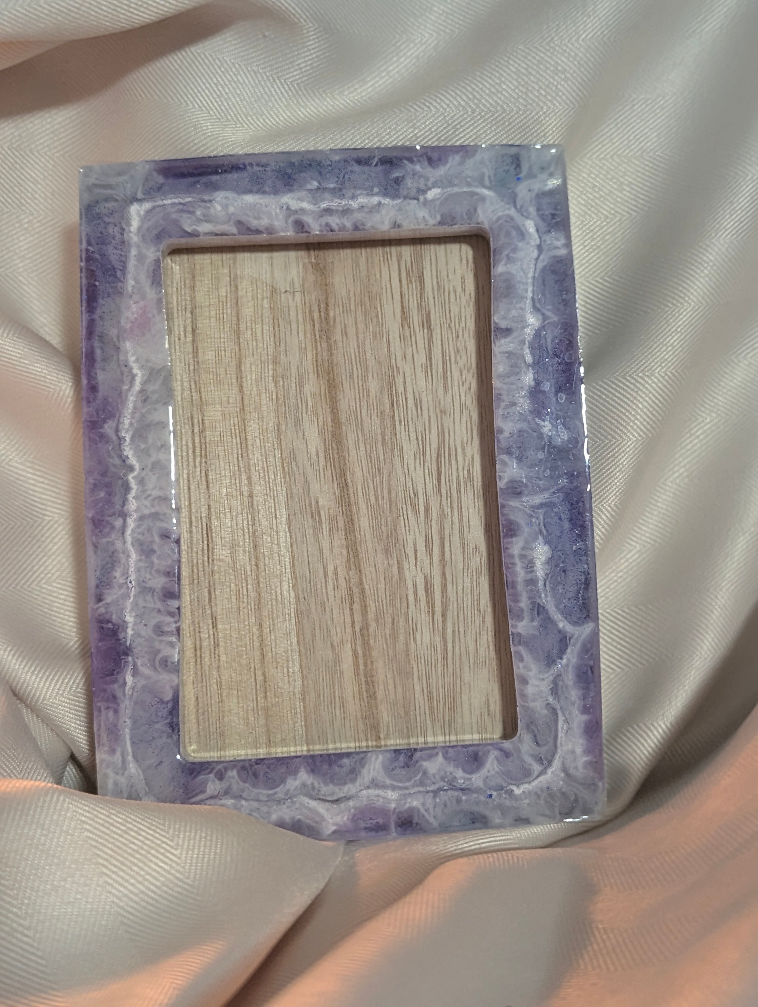 Amber Swirl Resin Picture Frame