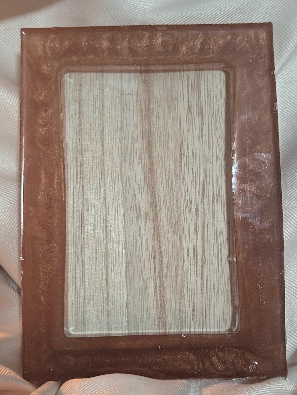 Amber Swirl Resin Picture Frame