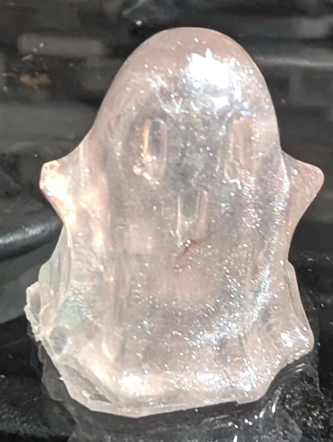 Mini White Resin Ghost | Handmade Epoxy Décor