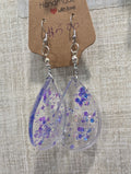 Clear Confetti Earrings | Handmade Epoxy Resin Jewelry