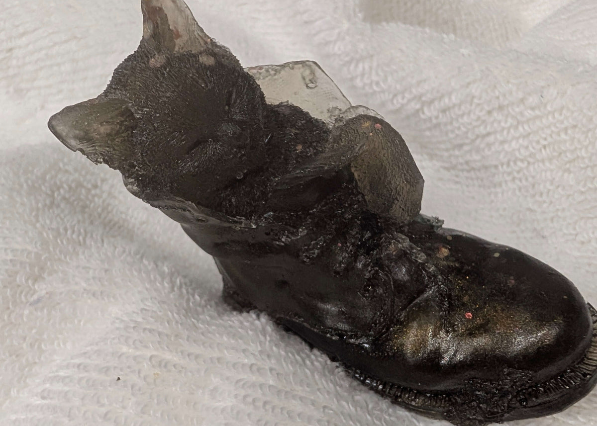 Resin Cat in a Boot