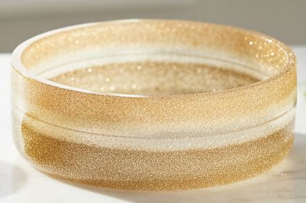 Gold Glitter Resin Bowl — Lifestyle
